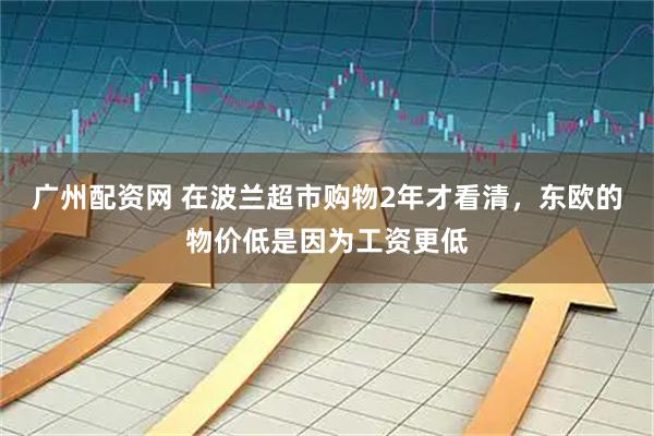 广州配资网 在波兰超市购物2年才看清，东欧的物价低是因为工资更低